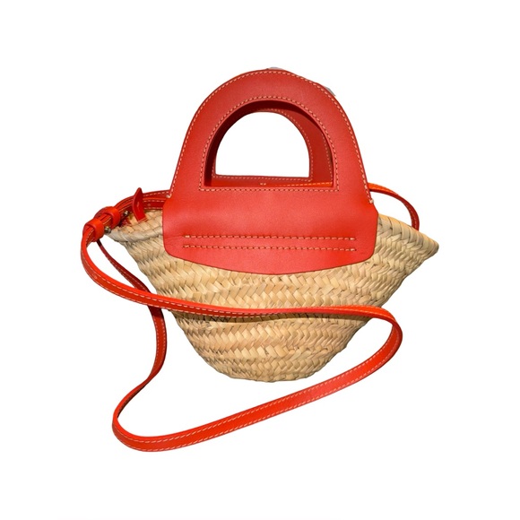 HEREU
Mini Cabas Tote Bag in Straw & Leather NWOT - Picture 1 of 6